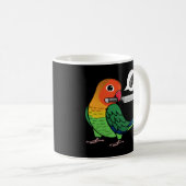 Knife Parrot Will Samen I Fischers Lovebird Kaffeetasse (VorderseiteRechts)