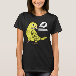 Knife Parrot Will Samen I Gelben Paprika T-Shirt