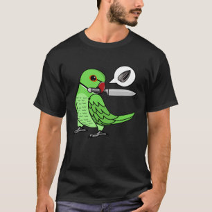Knife Parrot Will Samen I Green Indian Ringneck T-Shirt