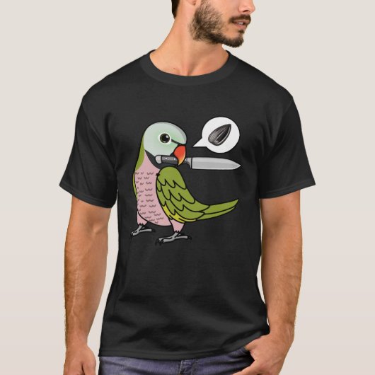 Knife Parrot Will Samen I Mustache Parakeet T-Shirt (Vorderseite)