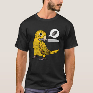 Knife Parrot Will Samen I Yellow Lutino Budgie Bu T-Shirt