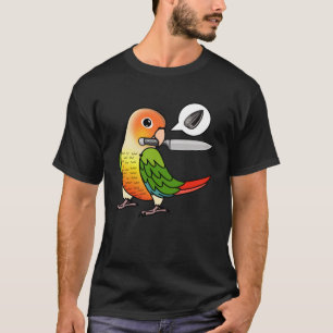 Knife Parrot Will Samen in grüner Ananas C T-Shirt
