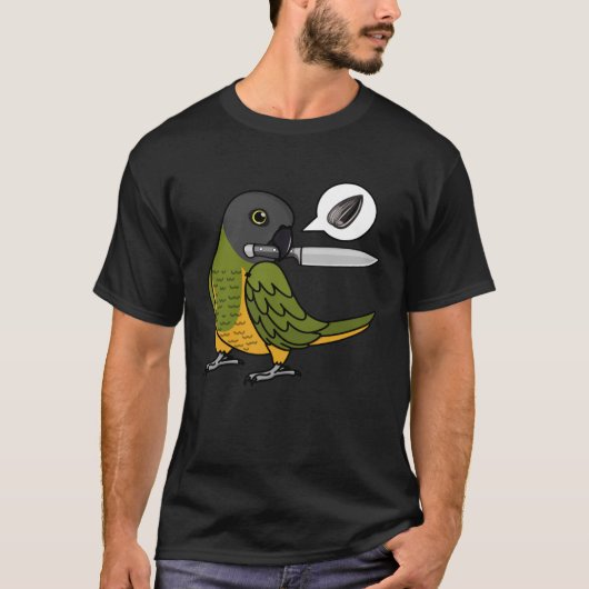 Knife Parrot Will Samen in Senegal T-Shirt (Vorderseite)