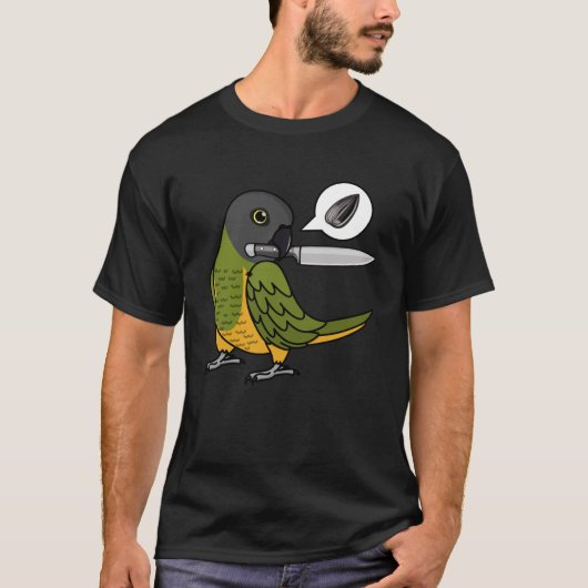 Knife Parrot Will Samen in Senegal T-Shirt (Vorderseite)