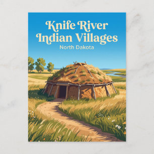 Knife River Indian Villages National Historic Site Postkarte