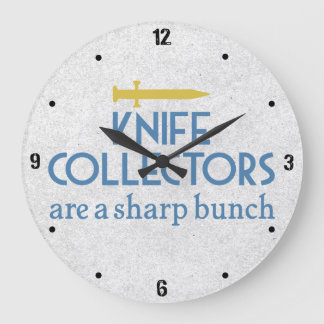Knife Sammler Sharp Große Wanduhr