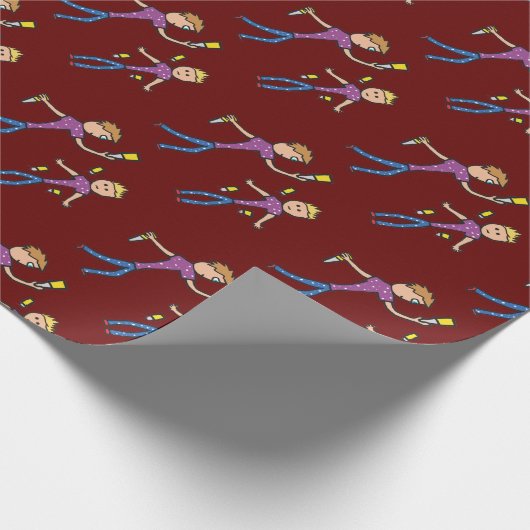 Knife Throwing Act Geschenkpapier (Ecke)