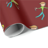 Knife-Throwing Geschenkpapier (Rolleneckpunkt)