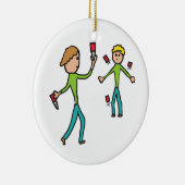 Knife-Throwing Keramik Ornament (Rechts)
