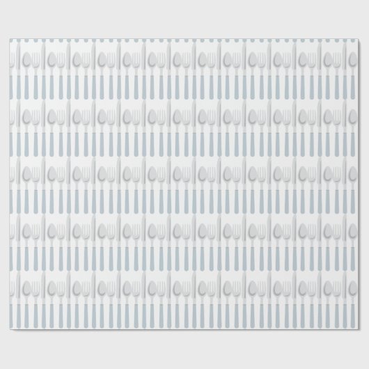 Knife und Spoon Geschenkpapier (Flach)