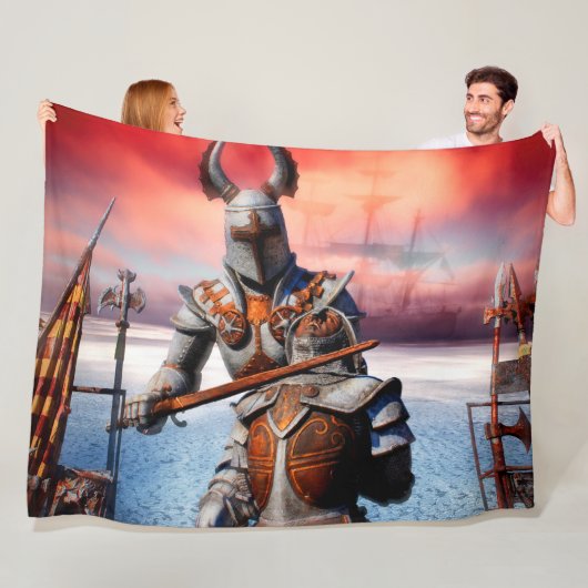 KNIGHEN IM KAMPF FLEECEDECKE (Beispiel)