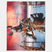 KNIGHEN IM KAMPF FLEECEDECKE (Vorderseite)