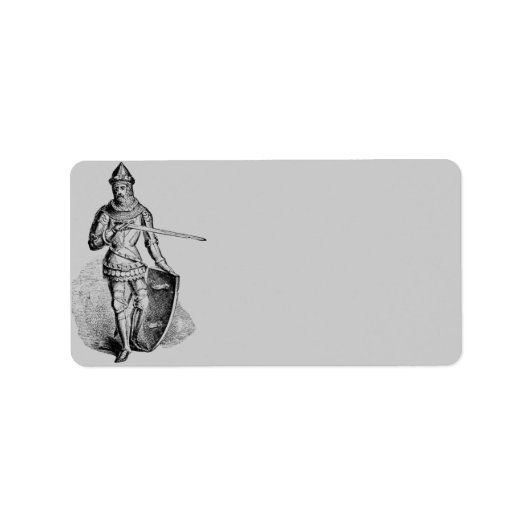 Knight Address Label Adressaufkleber (Vorne)