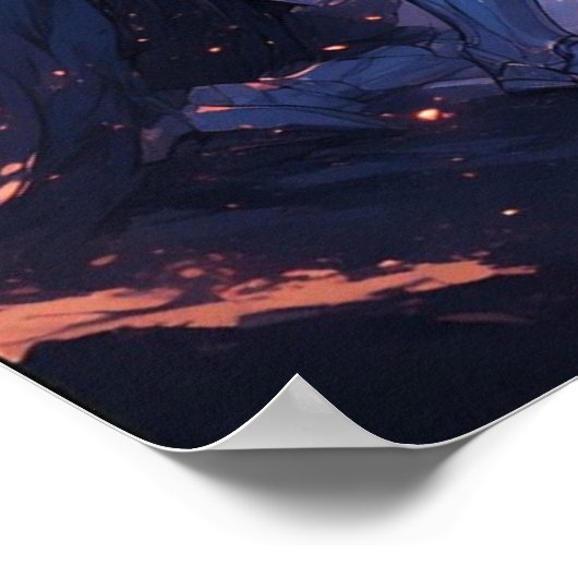 Knight and Princess Fantasy Poster (Ecke)