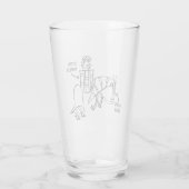 Knight and Steed Glass Tumbler (Rückseite)