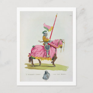 Knight Armed for the Bond, 1512, engraved by W. Postkarte