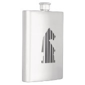KNIGHT BAR CODE Schachmuster-Design Flachmann (Rechts)
