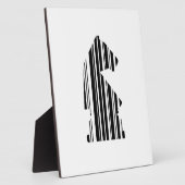KNIGHT BAR CODE Schachmuster-Design Fotoplatte (Seite)
