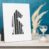 KNIGHT BAR CODE Schachmuster-Design Fotoplatte (Seite)