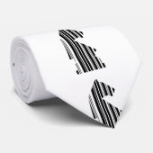 KNIGHT BAR CODE Schachmuster-Design Krawatte (Gerollt)