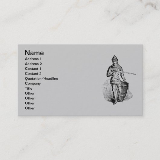 Knight Business Card Visitenkarte (Vorderseite)