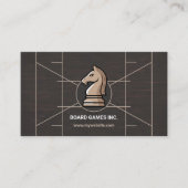 Knight Chess Piece - Brettspiele Visitenkarte (Vorderseite)
