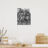 Knight, Death and the Devil, 1513 (engraving) Poster (Küche)