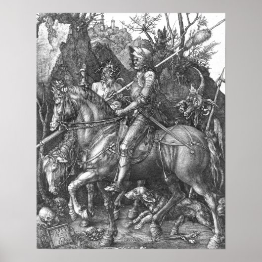 Knight, Death and the Devil, 1513 (engraving) Poster (Vorne)