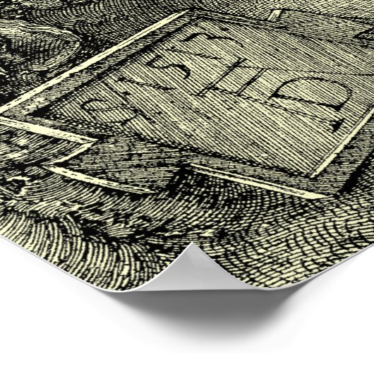 Knight, Death, And The Devil by Albrecht Dürer Poster (Ecke)