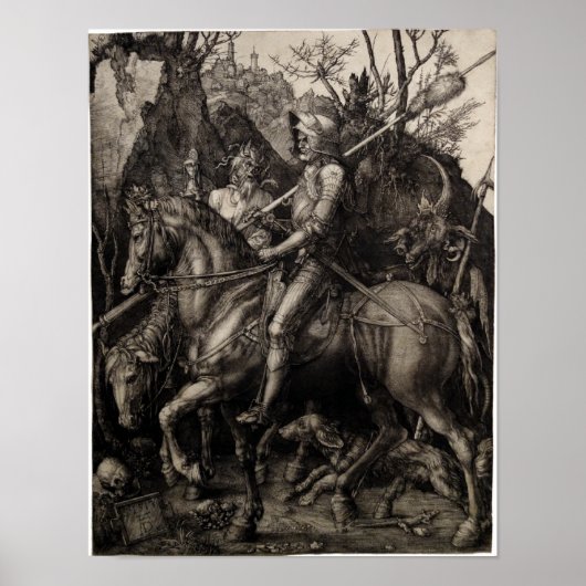 Knight, Death and the Devil by Albrecht Durer Poster (Vorne)