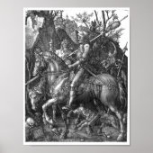 Knight Death Devil Albrecht Durer Gravur Art p Poster (Vorne)