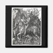 Knight, Death & the Devil - Albrecht Dürer c. 1513 Magnet (Vorne)