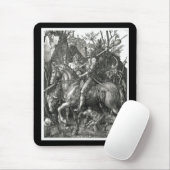 Knight, Death & the Devil - Albrecht Dürer c. 1513 Mousepad (Mit Mouse)