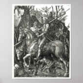 Knight, Death & the Devil - Albrecht Dürer c. 1513 Poster (Vorne)