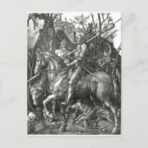 Knight, Death & the Devil - Albrecht Dürer c. 1513 Postkarte