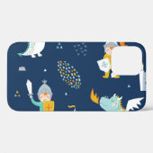 Knight Dragon Castle Childish Pattern Case-Mate iPhone Hülle (Rückseite (Horizontal))