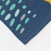 Knight Dragon Castle Childish Pattern Fleecedecke (Ecke)