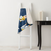 Knight Dragon Castle Childish Pattern Sherpadecke (Beispiel)