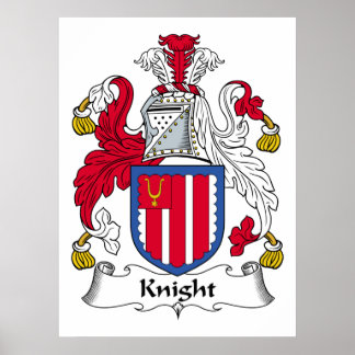Knight Familienwappen Poster