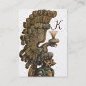 KNIGHT HELMET MIT DEM EAGLE MONOGRAM Heraldic Visitenkarte (Rückseite)