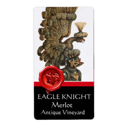 KNIGHT HELMET MIT EGELN WINGS RED WAX SIEGEL Wine