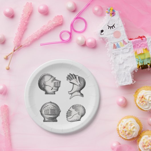 Knight Helmets   Pappteller (Party)