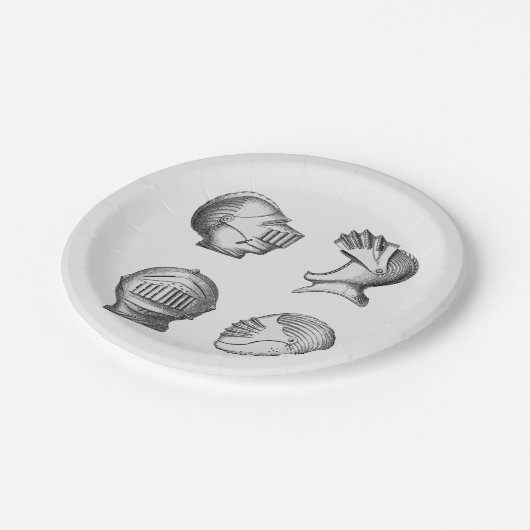 Knight Helmets   Pappteller (Schrägansicht)