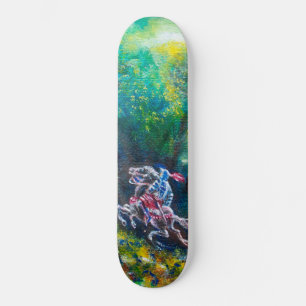 KNIGHT LANCELOT, HORSE REISE IN GRÜNEN WALDEN SKATEBOARD
