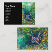 KNIGHT LANCELOT, PFERDEREISE IN GRÜNEM WALD Schwar Visitenkarte (Vorne/Hinten)