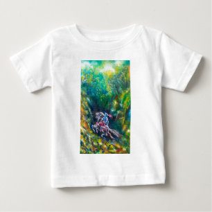 KNIGHT LANCELOT , PFERDERFAHRT IN GRÜNEN WALDEN BABY T-SHIRT