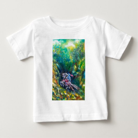 KNIGHT LANCELOT , PFERDERFAHRT IN GRÜNEN WALDEN BABY T-SHIRT (Vorderseite)