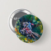 KNIGHT LANCELOT , PFERDERFAHRT IN GRÜNEN WALDEN BUTTON (Vorne & Hinten)