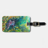 KNIGHT LANCELOT , PFERDERFAHRT IN GRÜNEN WALDEN GEPÄCKANHÄNGER (Vorderseite horizontal)