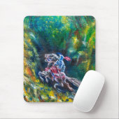 KNIGHT LANCELOT , PFERDERFAHRT IN GRÜNEN WALDEN MOUSEPAD (Mit Mouse)